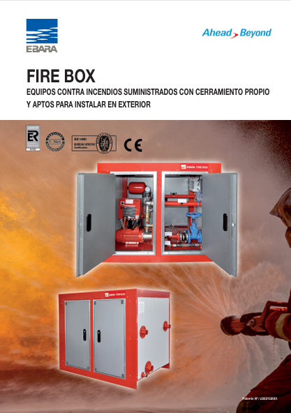 Sistema compacto Fire Box: equipo de incendios + caseta exterior