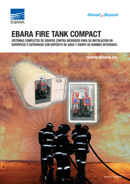 Sistema completo Fire Tank Compact: equipo incendios + aljibe + caseta exterior/enterrada